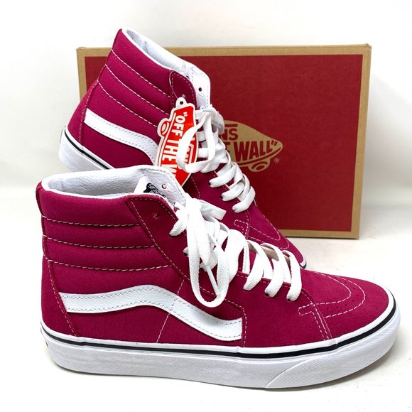 VANS Sk8-Hi Cerise Canvas Suede Pink Women - Picture 6 of 8